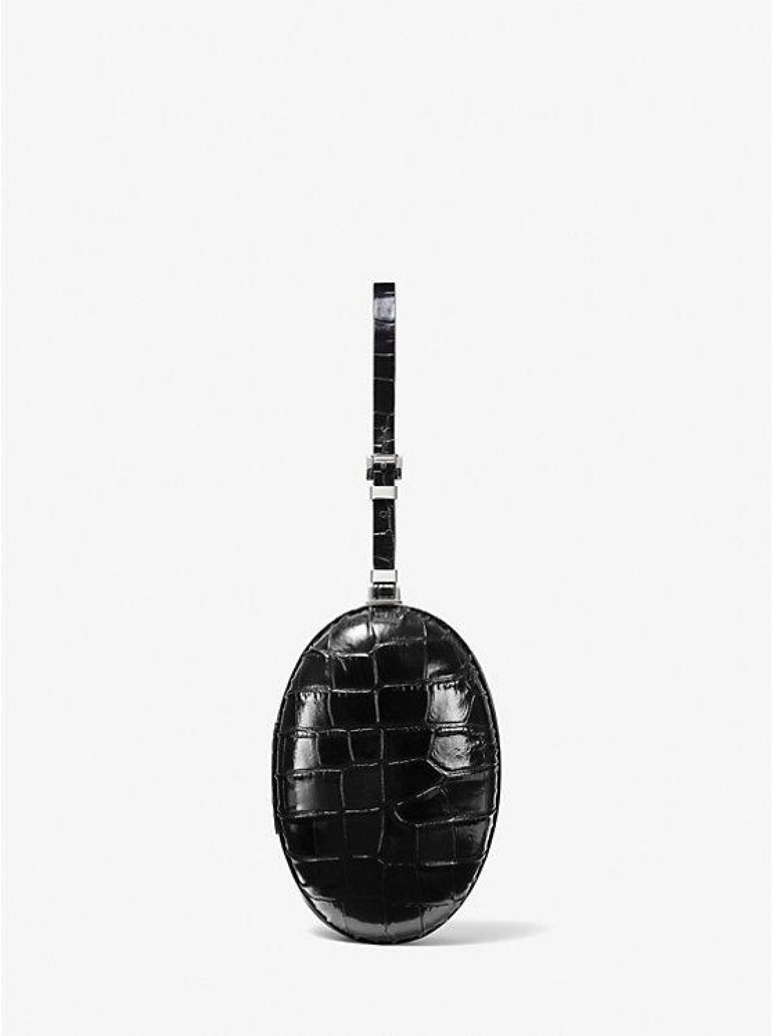 Gramercy Crocodile Embossed Leather Minaudie re