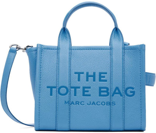 Blue 'The Leather Small' Tote