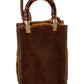 FENDI Sunshine Mini Shearling Tote