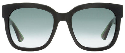 Gucci Women's Square Sunglasses GG0034SN 002 Black/Green/Red  54mm