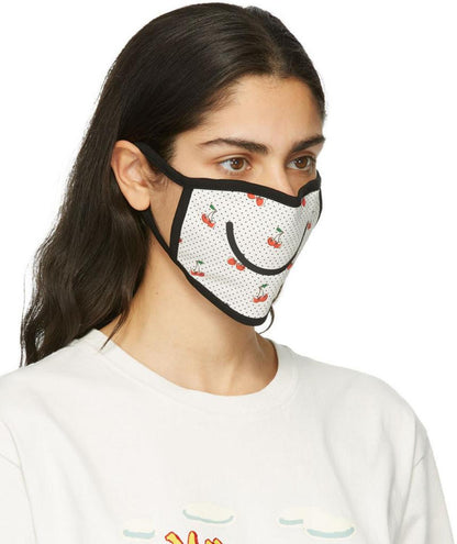 Three-Pack Multicolor Smiley Face Masks