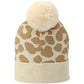 Women's Metallic Leopard-Print Beanie