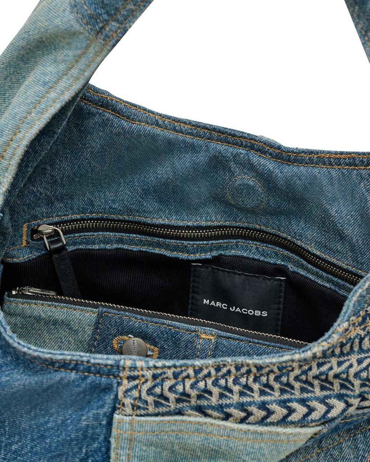 The Deconstructed Denim Sack Bag