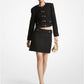 Metallic Tweed Mini Skirt