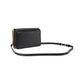 Morgan Bow Embellished Saffiano Leather Flap Chain Wallet