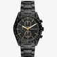 Oversized Accelerator Black-Tone Watch