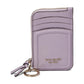 Knott Pebbled Leather Zip Card Holder