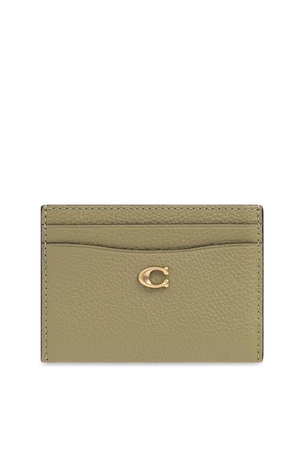 Coach Logo Plaque Card Case