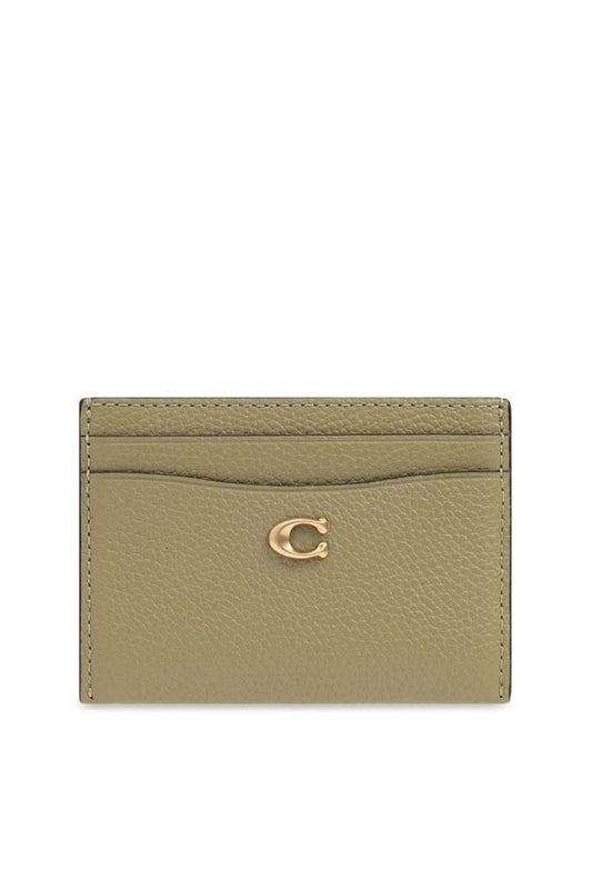 Coach Logo Plaque Card Case