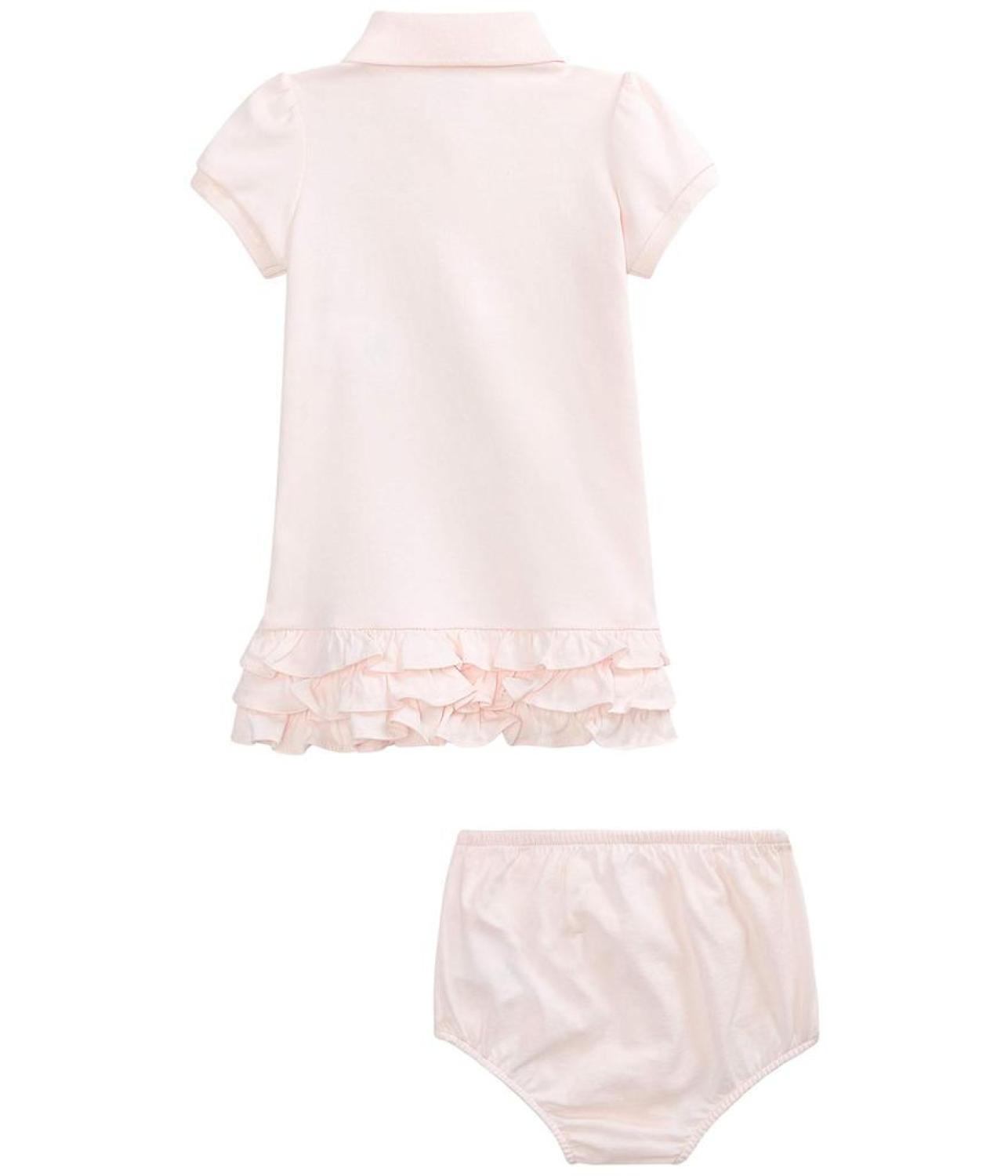 Ruffled Polo Dress & Bloomer (Infant)