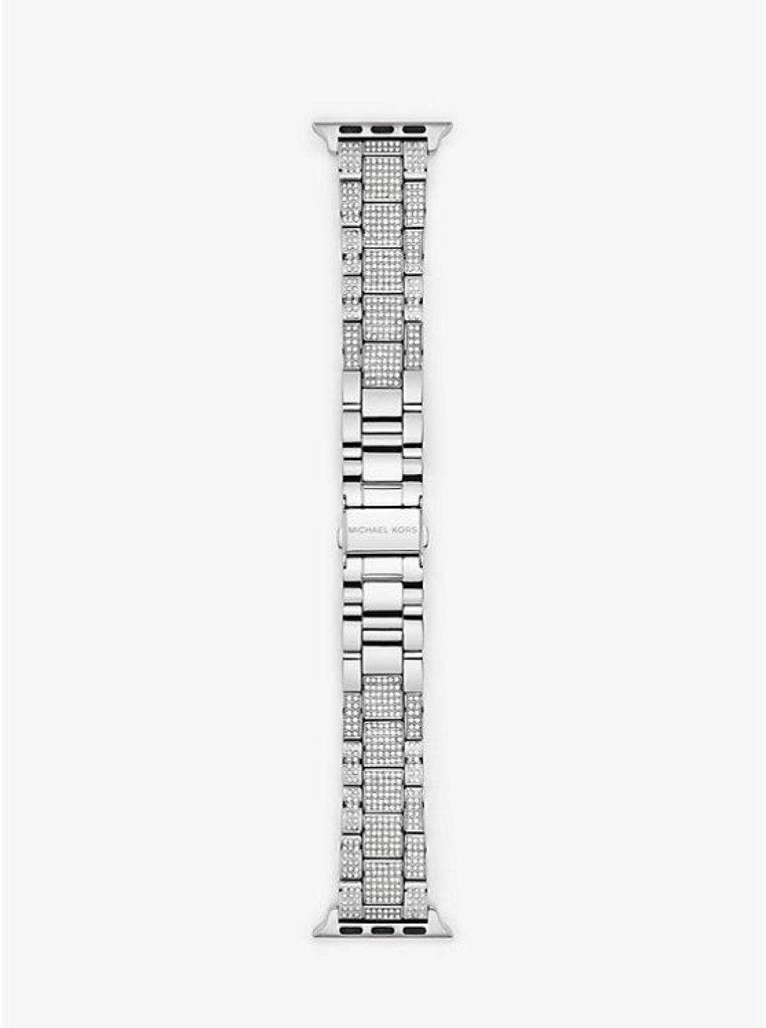 Pavé Silver-Tone Strap For Apple Watch®