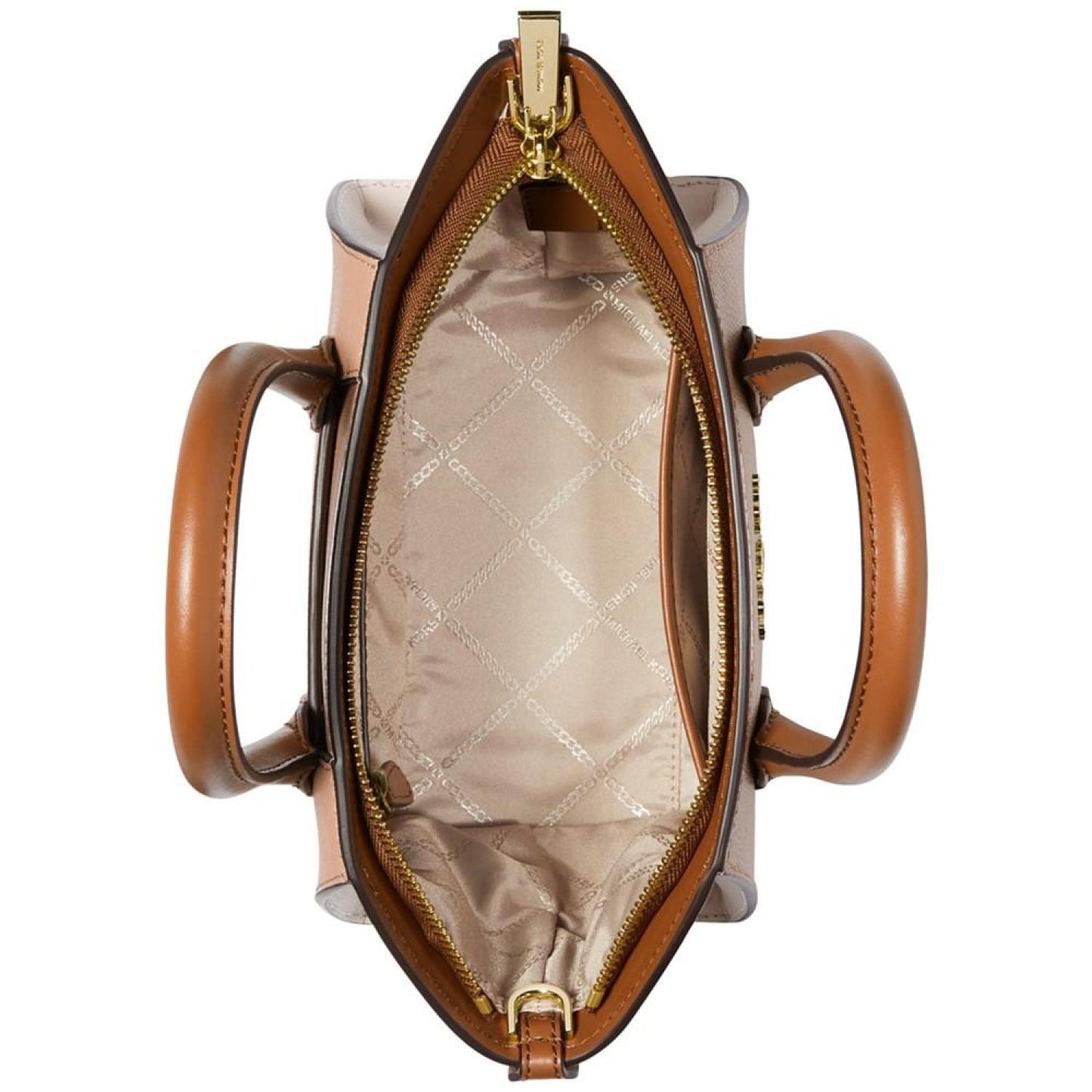 Avril Small Top Zip Leather Satchel