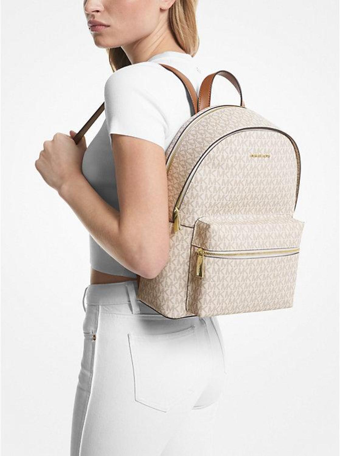 Sally Medium  2-In-1 Logo and Faux Leather Backpack