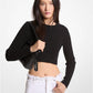 Ribbed Organic Cotton Cropped Sweater