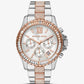 Oversized Everest Pavé Two-Tone Watch
