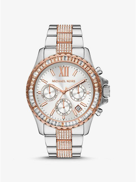Oversized Everest Pavé Two-Tone Watch