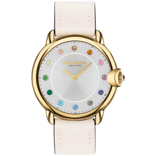 Women's Arden Chalk Leather Strap Watch, 36mm