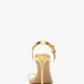 Catherine Metallic Python Embossed Leather Sandal