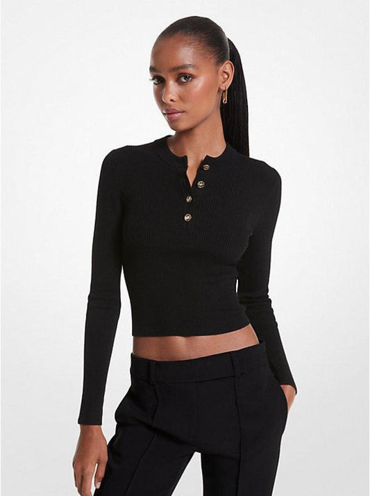 Ribbed Wool Blend Sweater