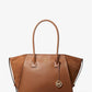 Avril Extra-Large Leather Top-Zip Tote Bag