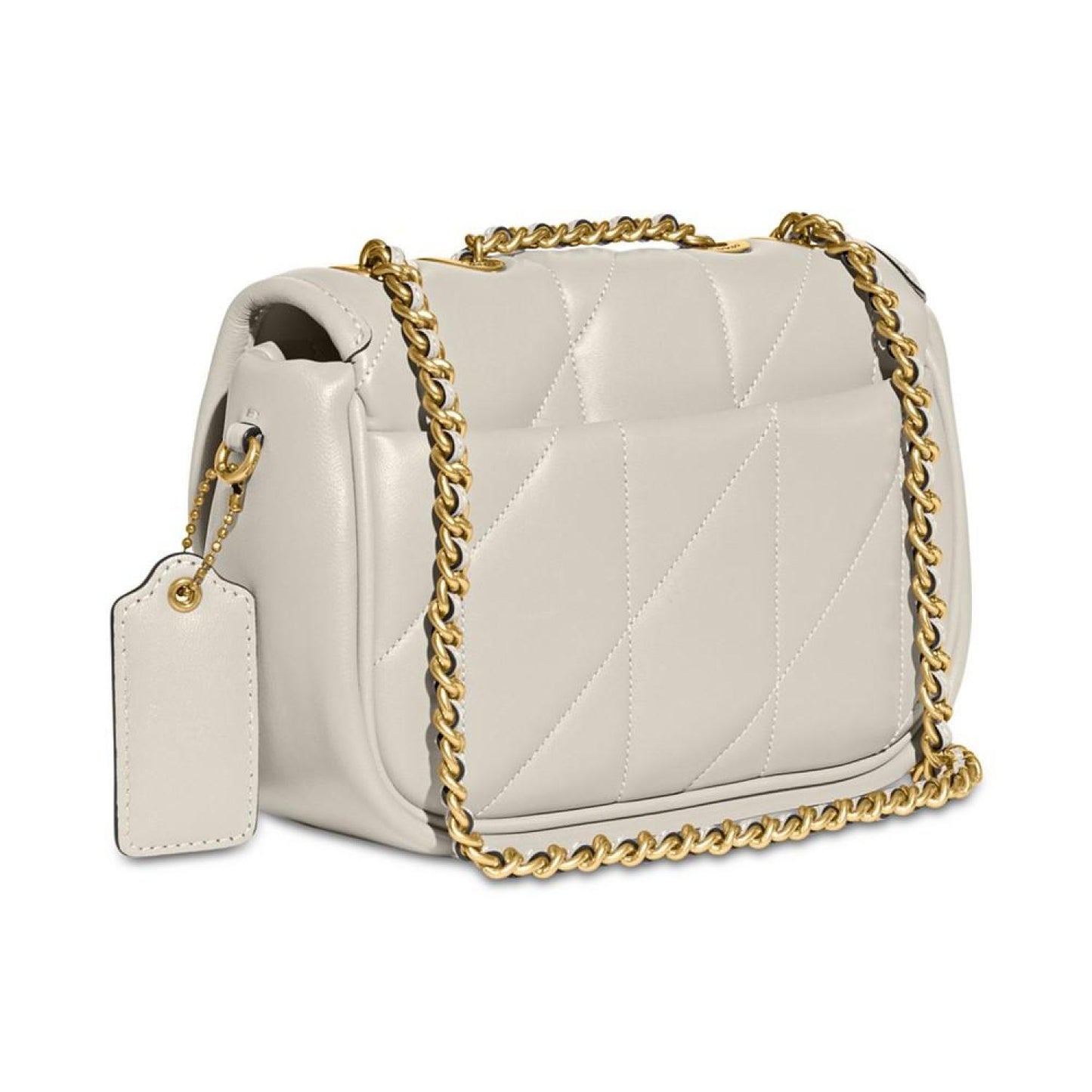 Quilted Pillow Madison Shoulder Bag 18 with Chain Strap