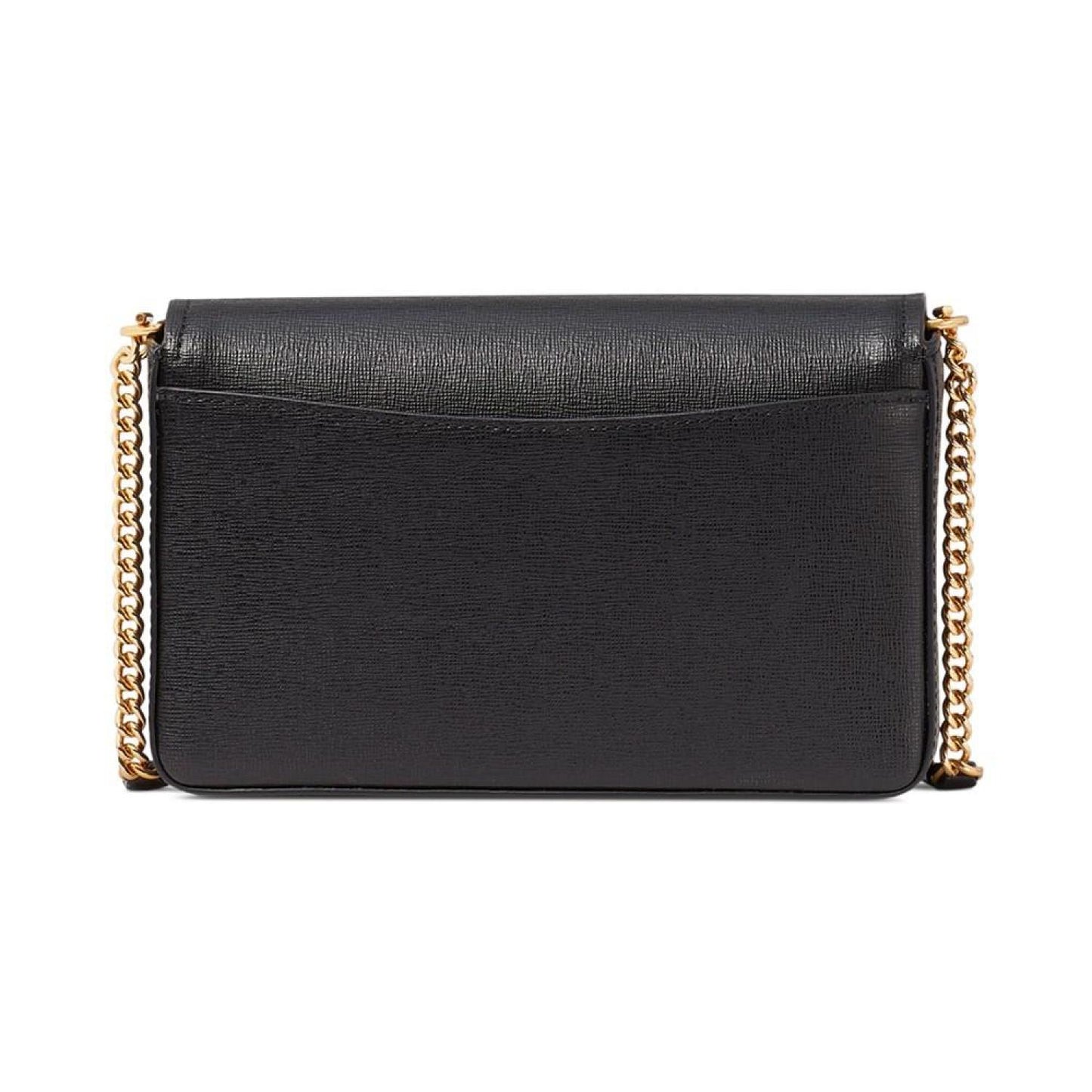 Morgan Saffiano Leather Flap Chain Wallet