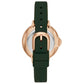 Women's Park Row Green Silicone Strap Watch 34mm
