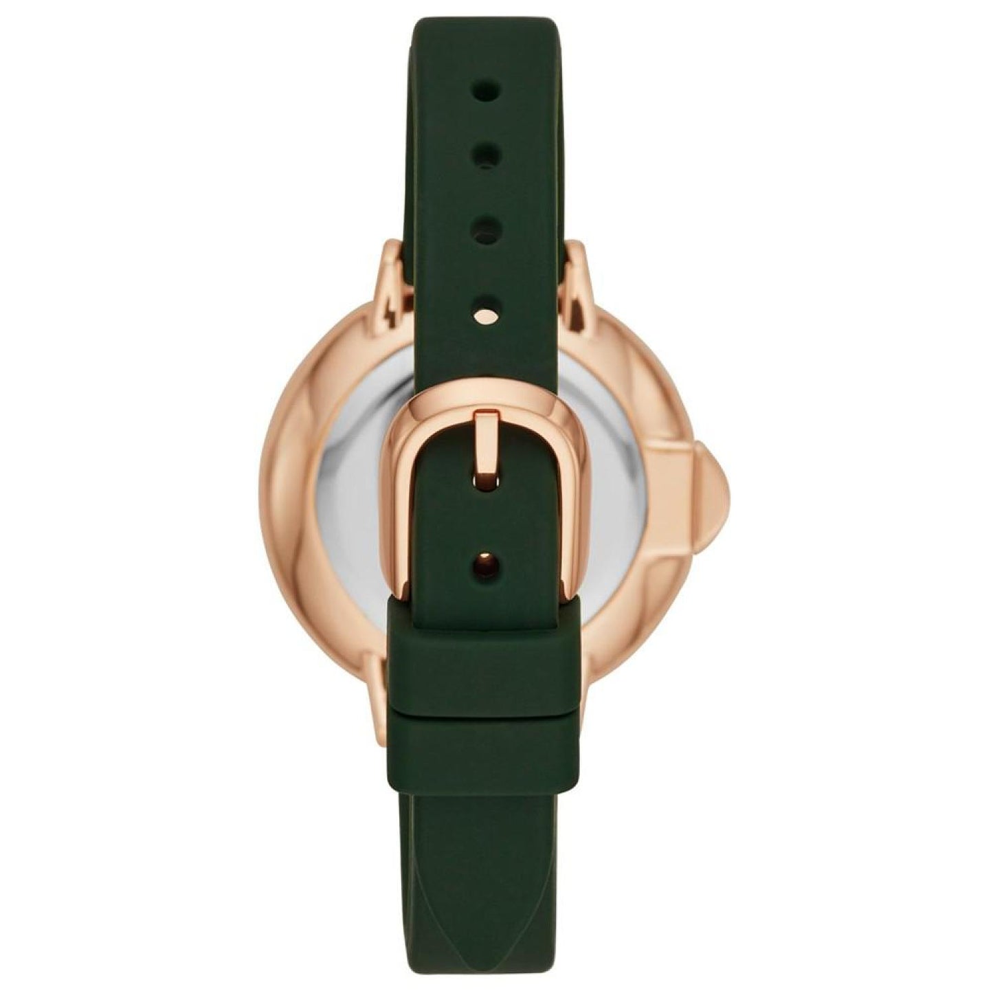 Women's Park Row Green Silicone Strap Watch 34mm