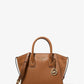 Avril Small Leather Top-Zip Satchel
