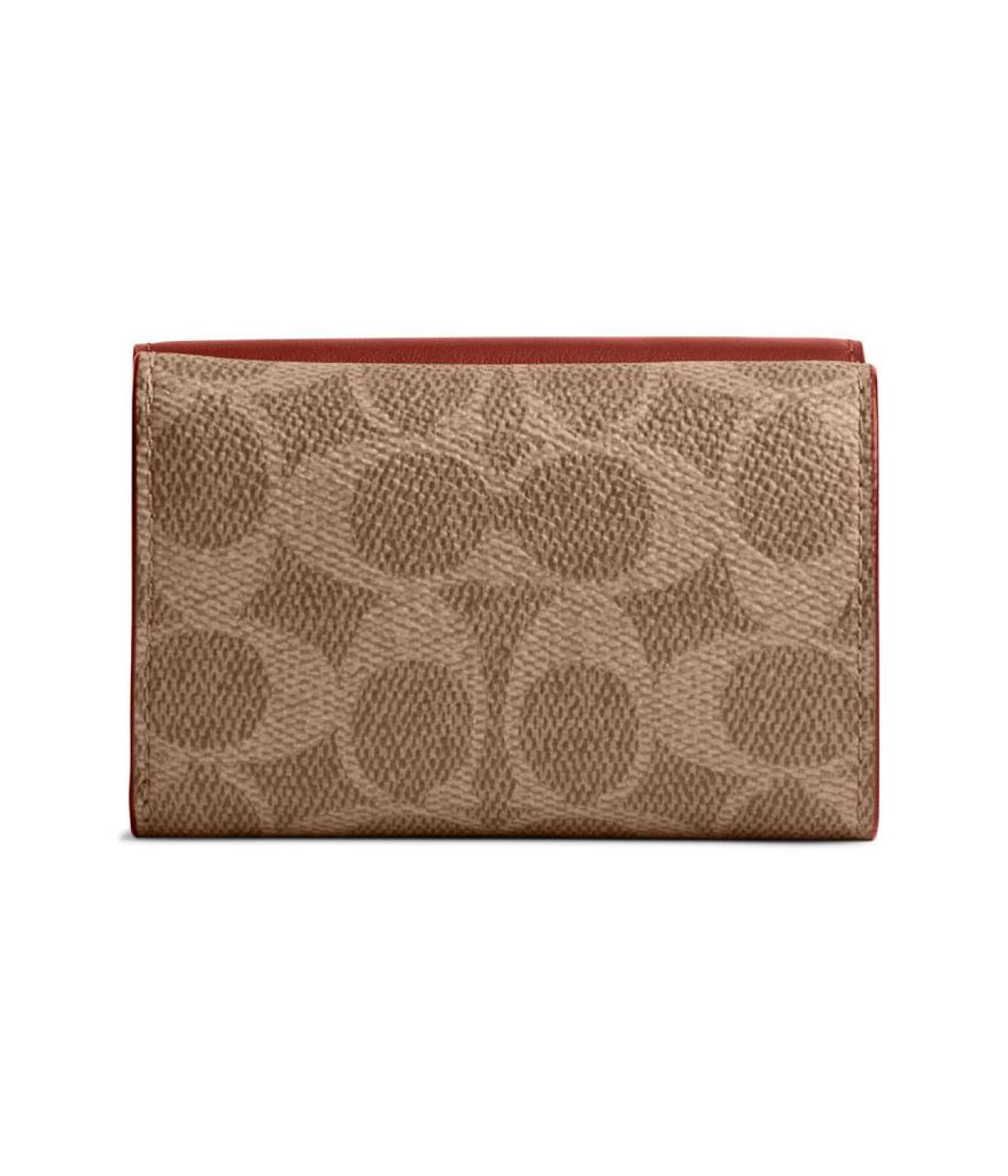 Coated Canvas Signature Essential Mini Trifold Wallet