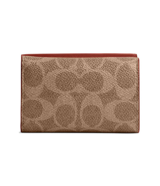 Coated Canvas Signature Essential Mini Trifold Wallet