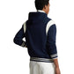 Fleece Hooded Baseball Jacket