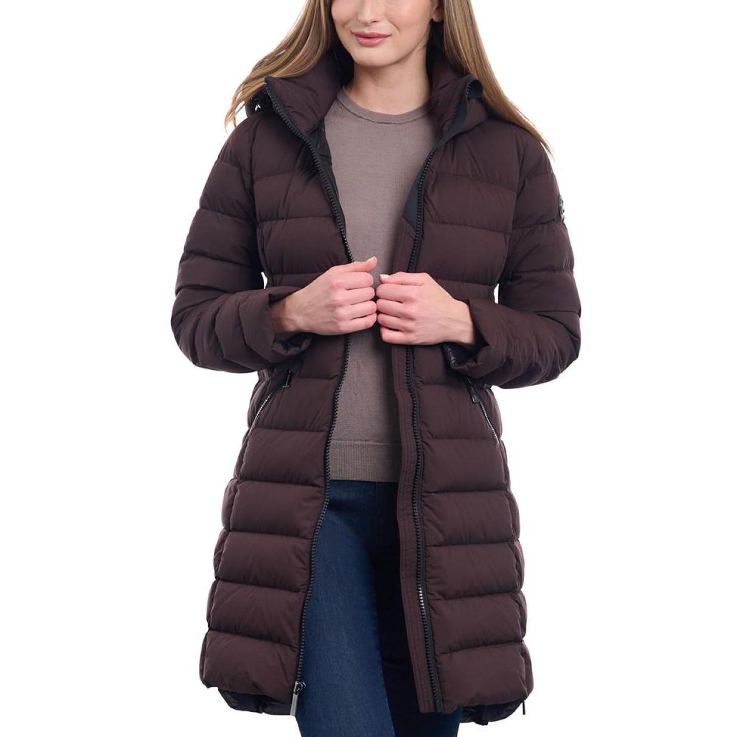 Women's Petite Hooded Down Packable Puffer Coat, Created for Macy's