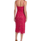 Michael Kors Collection Floral Lace Silk-Lined Slip Dress