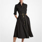 Stretch Organic Cotton Poplin Cargo Shirtdress
