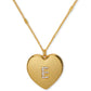 Gold-Tone Crystal A Locket Pendant Necklace, 16" + 3" extender