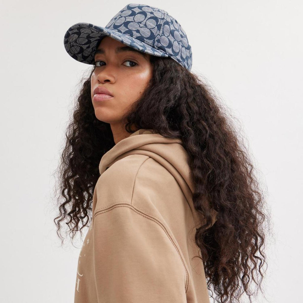 Coach Signature Chambray Baseball Hat # CI496 Coach Signature Chambray Baseball Hat CI496 main image 3