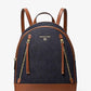 Brooklyn Medium Denim and Leather Backpack