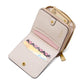 Morgan Colorblocked Saffiano Leather Compact Wallet