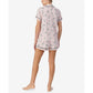 Women's Soft Knit Boxer 2 Piece Pajama Set