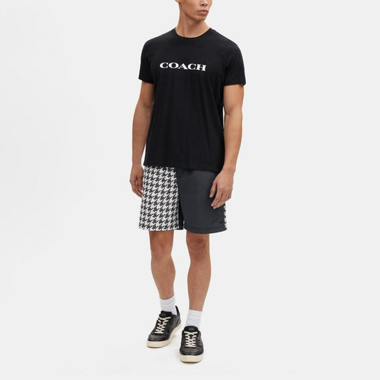 Coach Outlet Houndstooth Print Swim Trunks