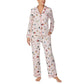 Cozy Brushed Jersey Notch Collar PJ Set