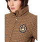 Plaid Puffer with Crest