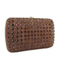 Gucci Women's  Suede Broadway Crystal Evening Clutch Bag