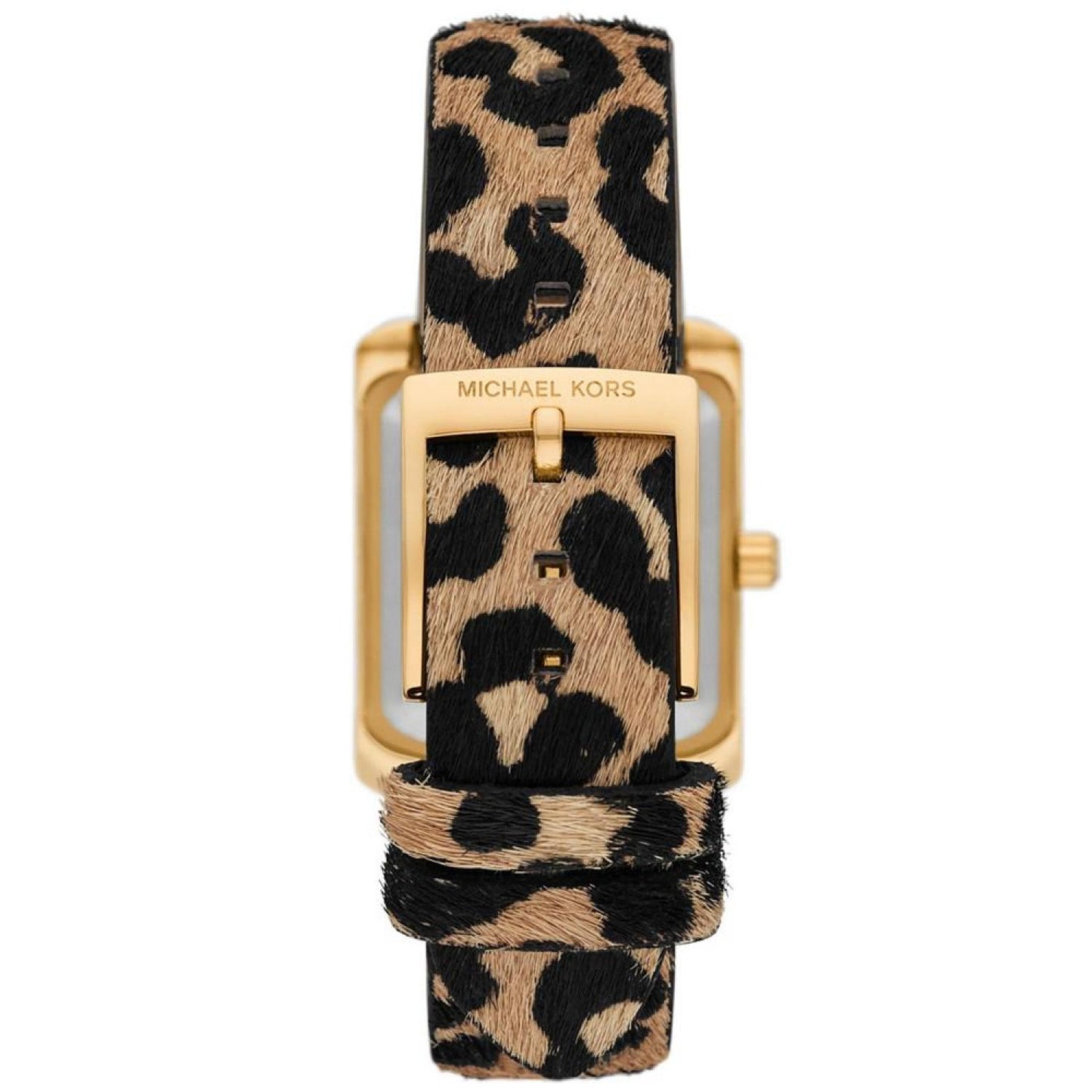 Women's Emery Quartz Three-Hand Leopard Print Calf Hair Watch 33X27mm
