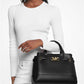 Reed Large Leather Belted Satchel