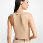 Ribbed Stretch Knit Racerback Bodysuit