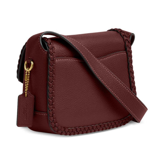 Braided Trim Polished Pebble Leather Tabby Messenger 19