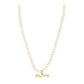 Love You, Mom Pearl Strand Pendant Necklace