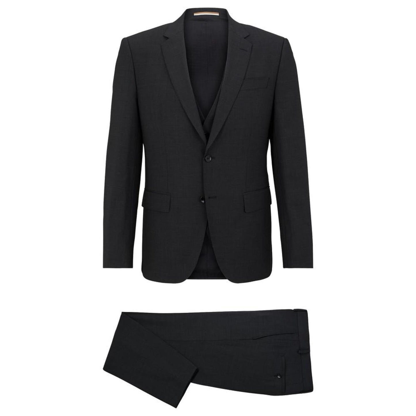 Men's Slim-Fit Stretch Wool Suit, 3 Piece Set